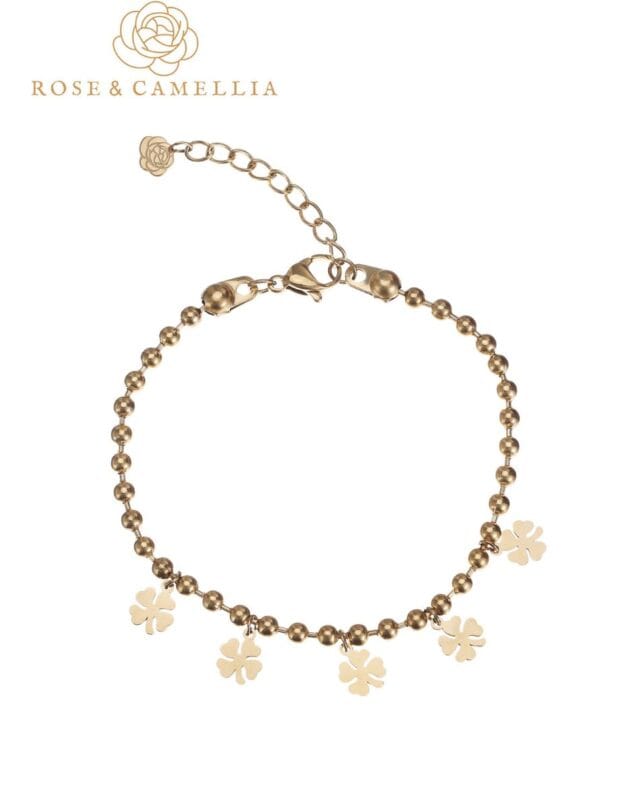 Rose & Camellia Armband Clover