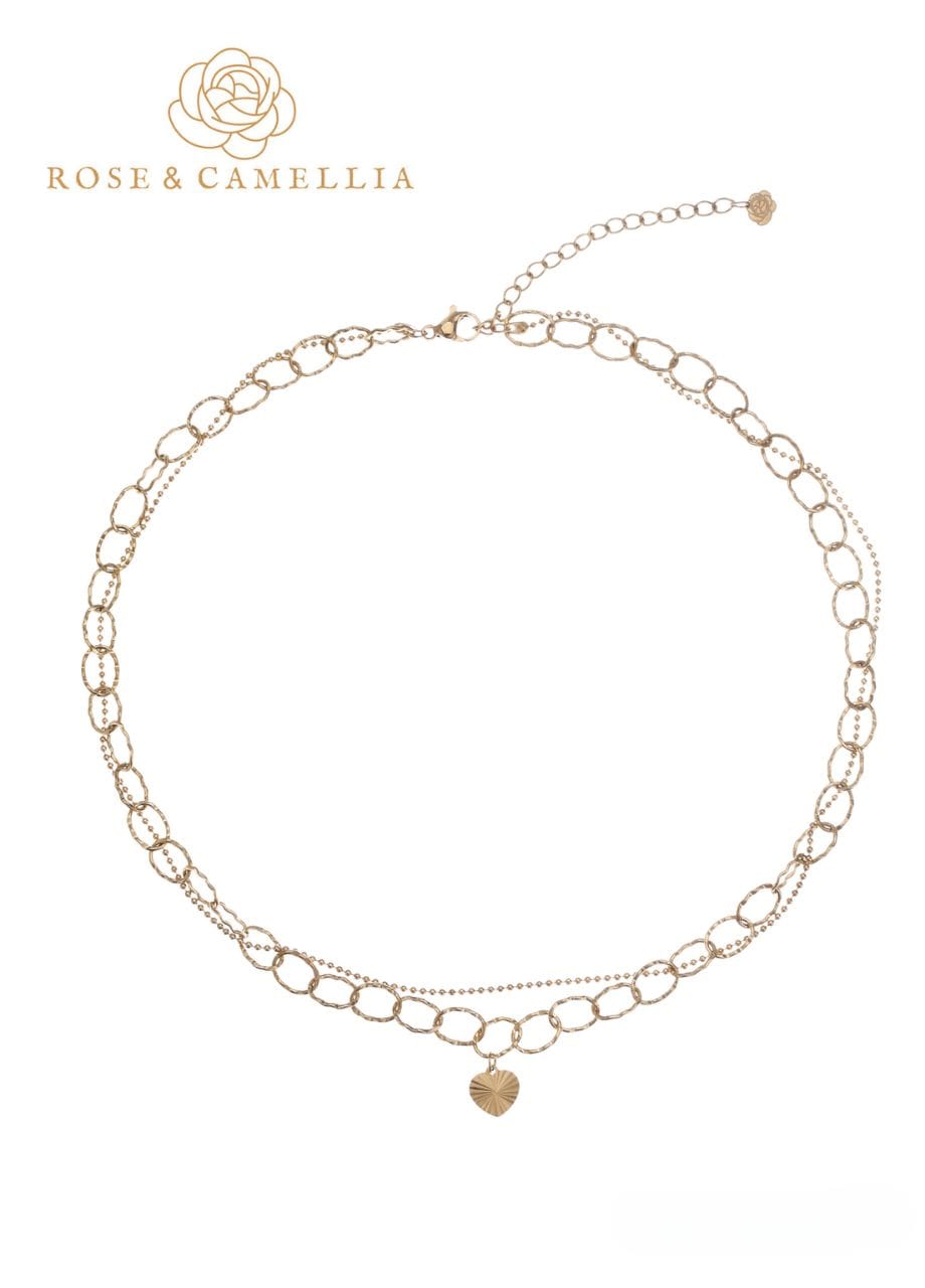 Rose & Camellia Ketting Circle Heart Rose & Camellia Ketting Circle Heart