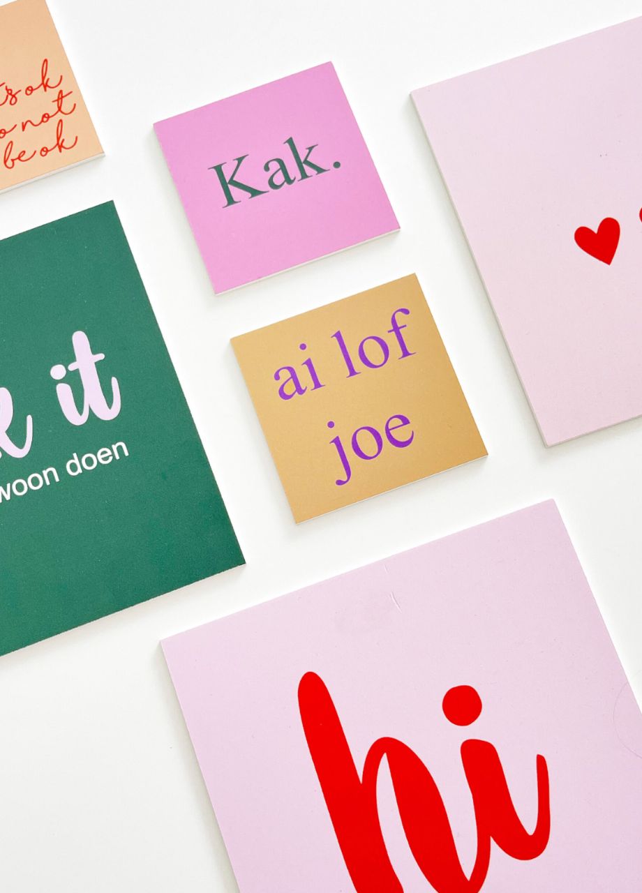 Tegeltje met een leuke tekst en trendy ontwerp, perfect voor interieurdecoratie