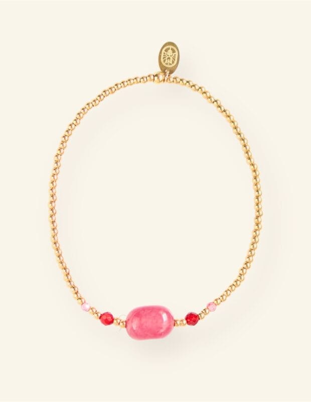 Handgemaakte stainless steel sieraden van Mable Happiness, met kleurrijke stenen die elke outfit opvrolijken