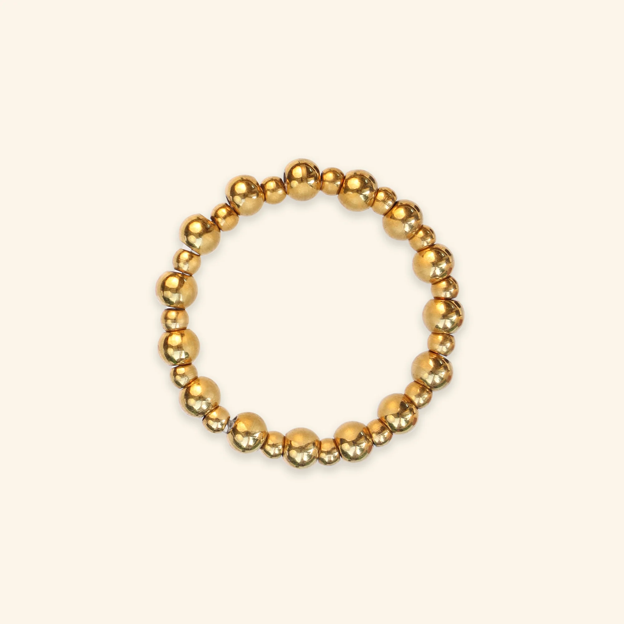Refined Gold ring Handgemaakte stainless steel sieraden van Mable Happiness, met kleurrijke stenen die elke outfit opvrolijken