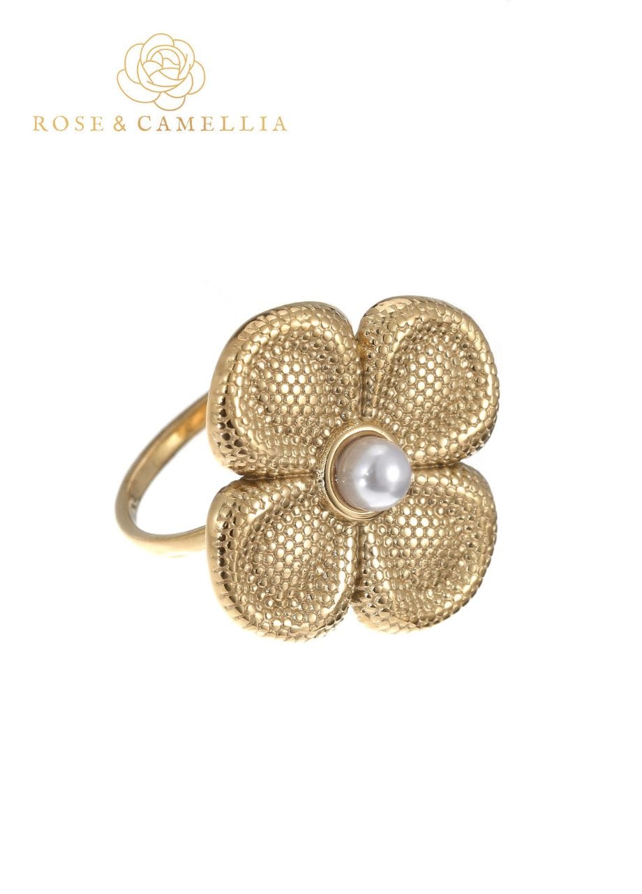 Rose & Camellia Ring Bloom Rose & Camellia