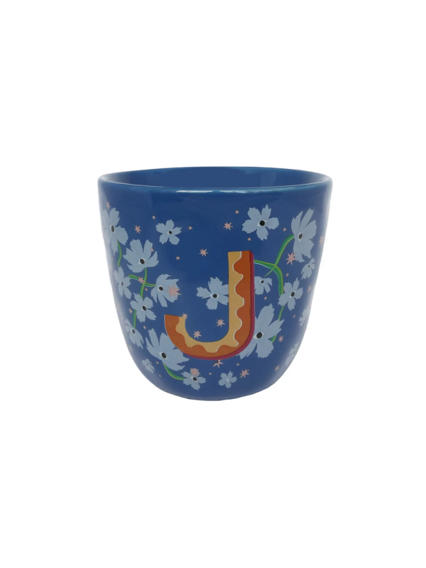 All the Luck in the World mok letter J – keramieken mok met letter J
