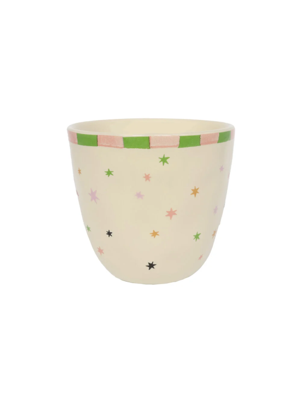 Keramische mok met de letter N van All the Luck in the World, ideaal voor een gepersonaliseerd cadeau of dagelijks gebruik