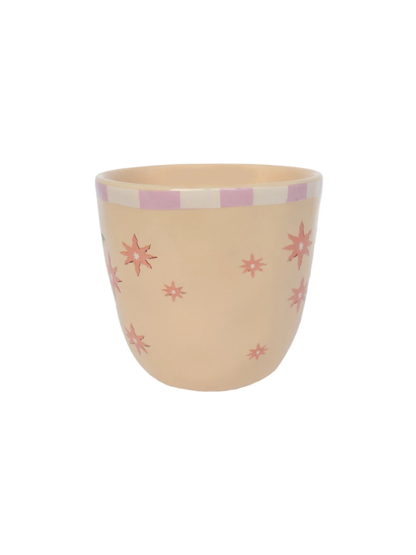 Keramische mok met de letter S van All the Luck in the World, ideaal voor een gepersonaliseerd cadeau of dagelijks gebruik