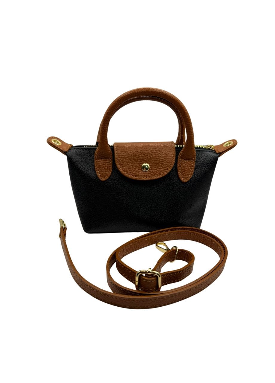 Tas - Paris zwart leer Tas - Paris zwart leer - Afbeelding 1