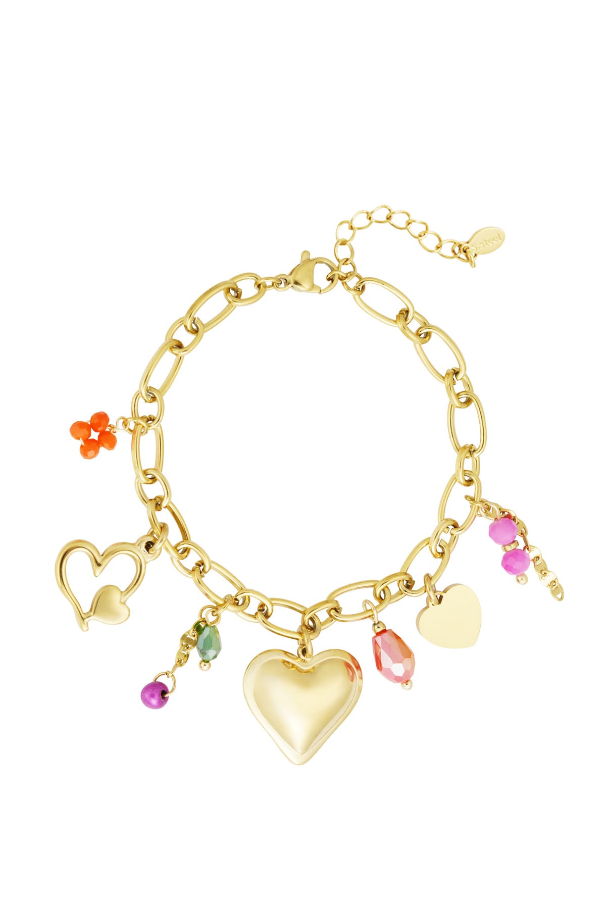 Statement charms Armband - Statement Charms goud - Afbeelding 1
