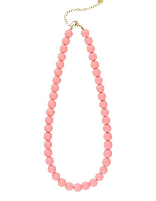 Roze kralenketting met kleine kraaltjes en haaksluiting – So Lucky
