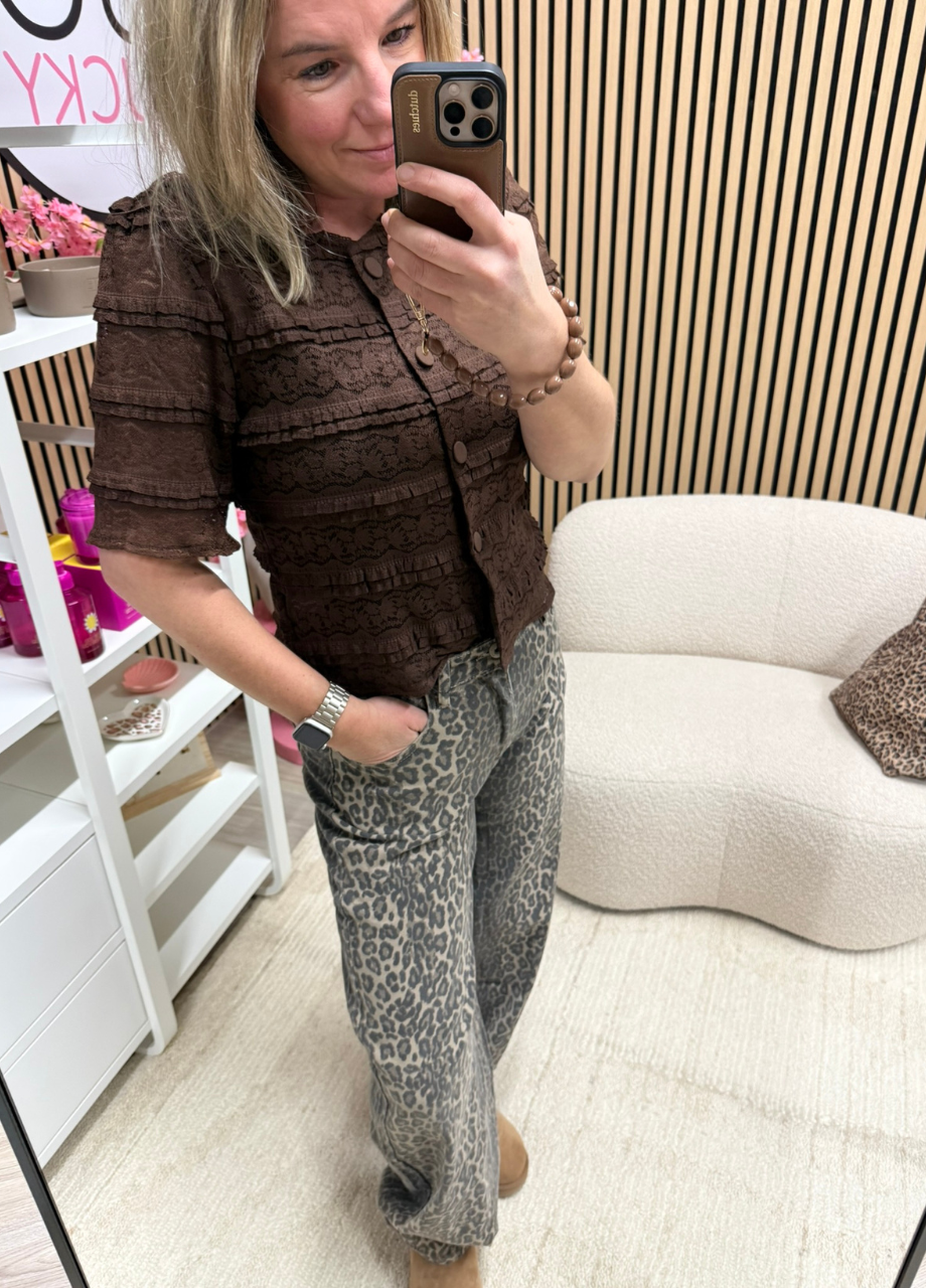 Leopard balloon fit jean Leopard balloon fit jeans – So Lucky