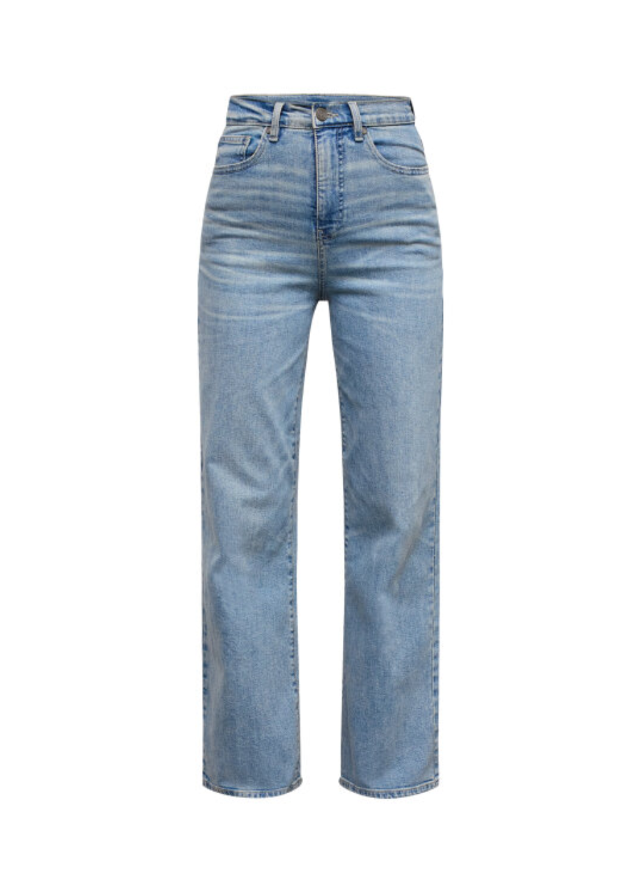Sisters Point Owi high waist wide leg jeans Sisters Point Owi high waist wide leg jeans light vintage voorkant – So Lucky