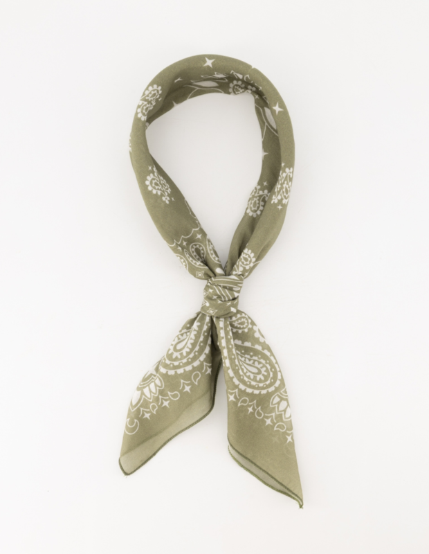 Sjaal Astrid Olijfgroen geknoopt – So Lucky