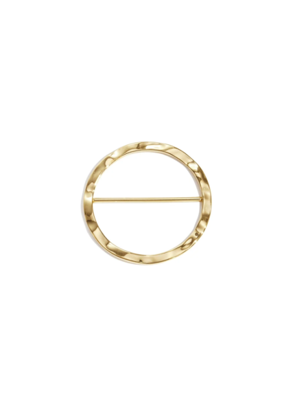 scarf clip rond met structuur goud – So Lucky