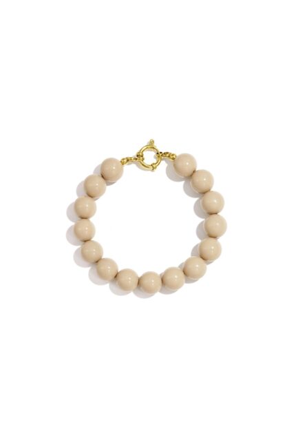Kralen armband khaki met frontsluiting – So Lucky