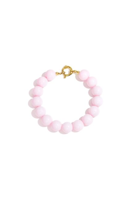 lichtroze kralen armband met frontsluiting – So Lucky