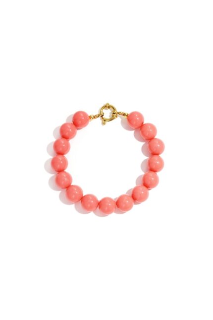 Kralen armband roze met frontsluiting – So Lucky