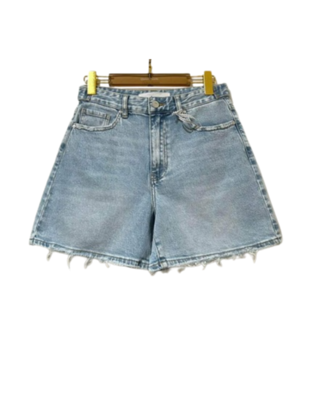 Denim short lichtblauw – Queen Hearts voorkant – So Lucky