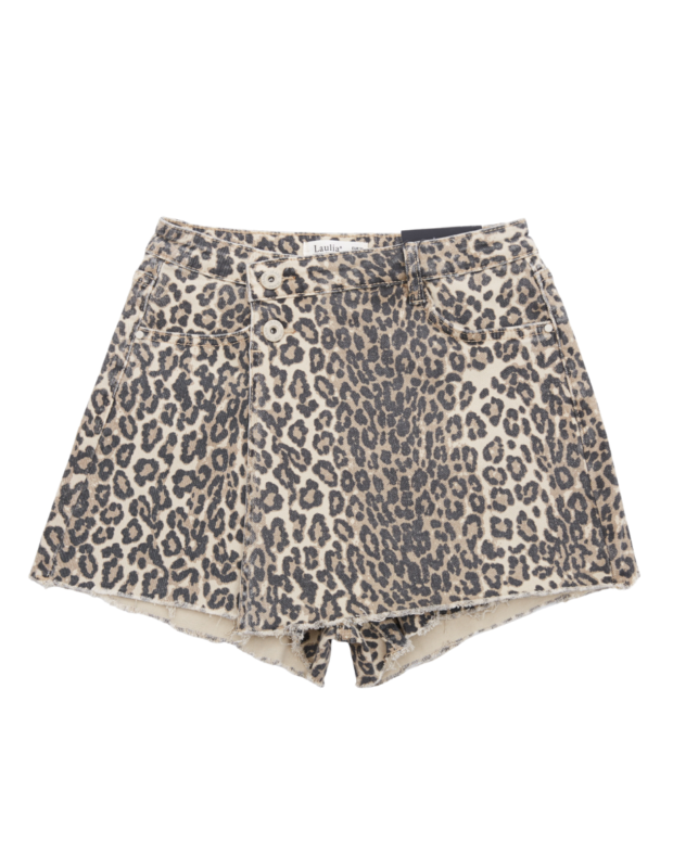 Leopard skort Laulia met overslag voorkant – So Lucky