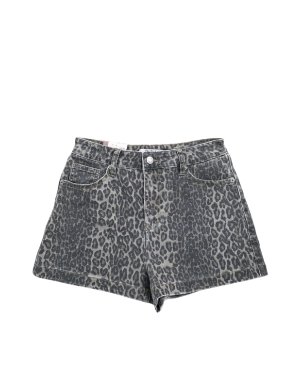 Leopard short met verwassen print van Redial – So Lucky