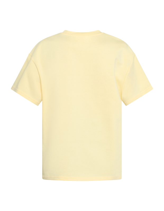 Sisters Point Veda T-shirt straw lichtgeel met korte mouwen – So Lucky