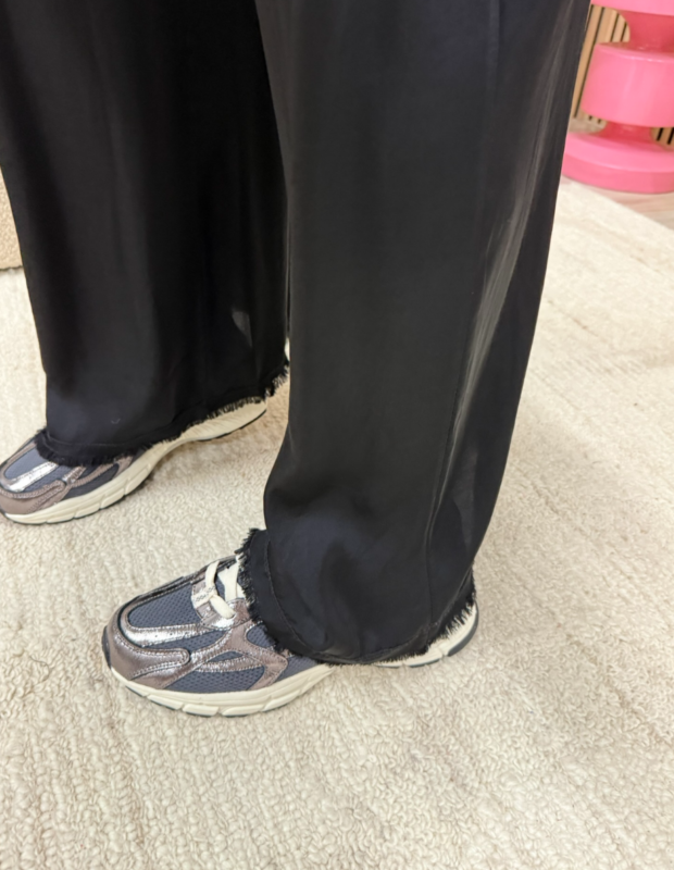 Pantalon met zijde zwart voor dames - So Lucky